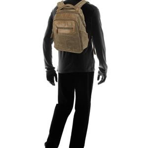 Tumi T-Tech Steel City Leather BackPack. Slim Fit!
